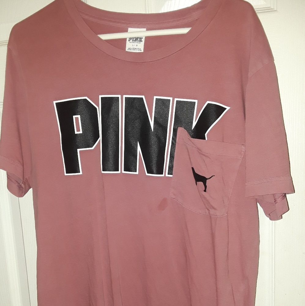 Pink tshirt oversized large comfy worn before
